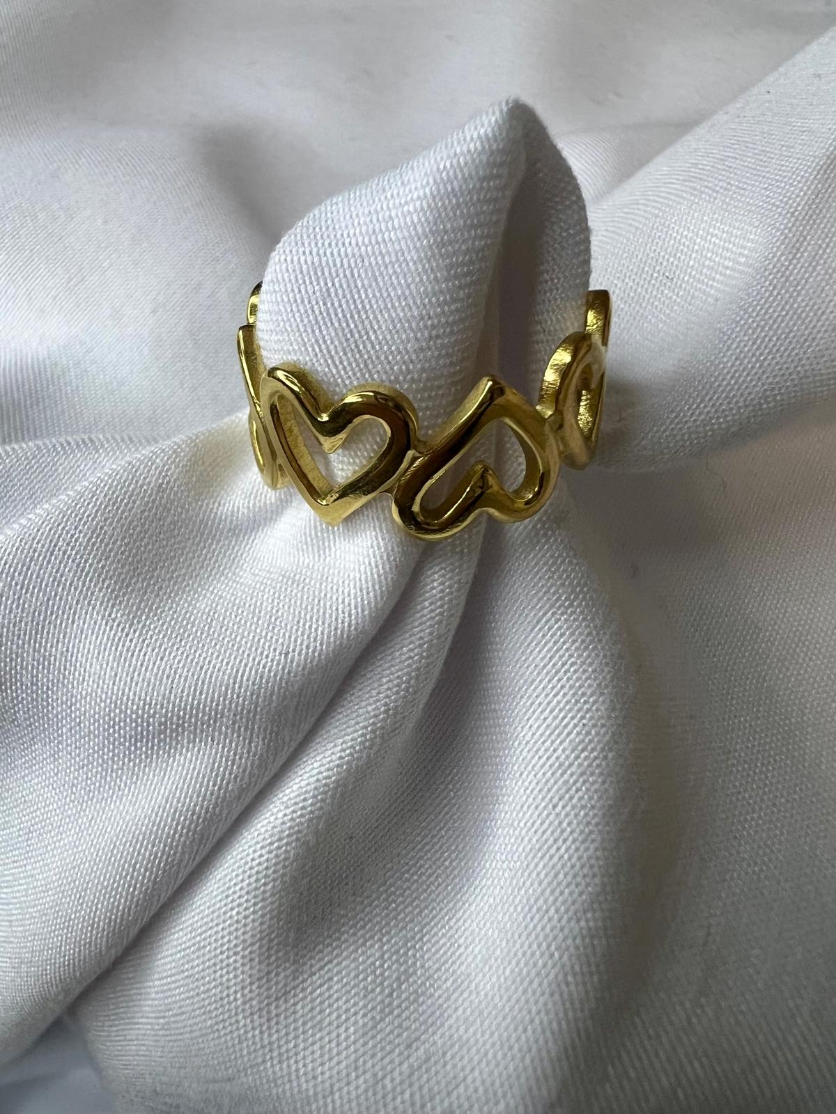 Anillo corazones