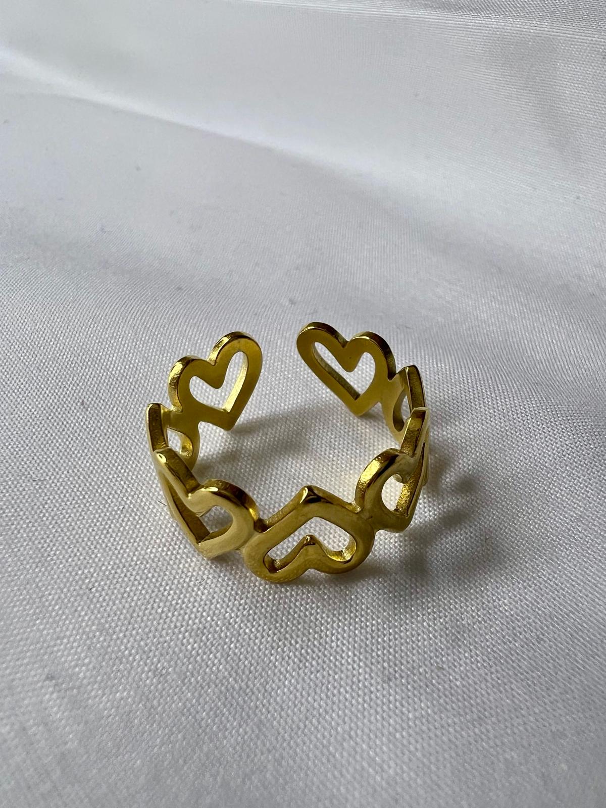 Anillo corazones