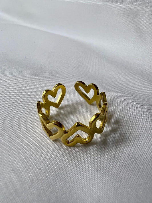 Anillo corazones