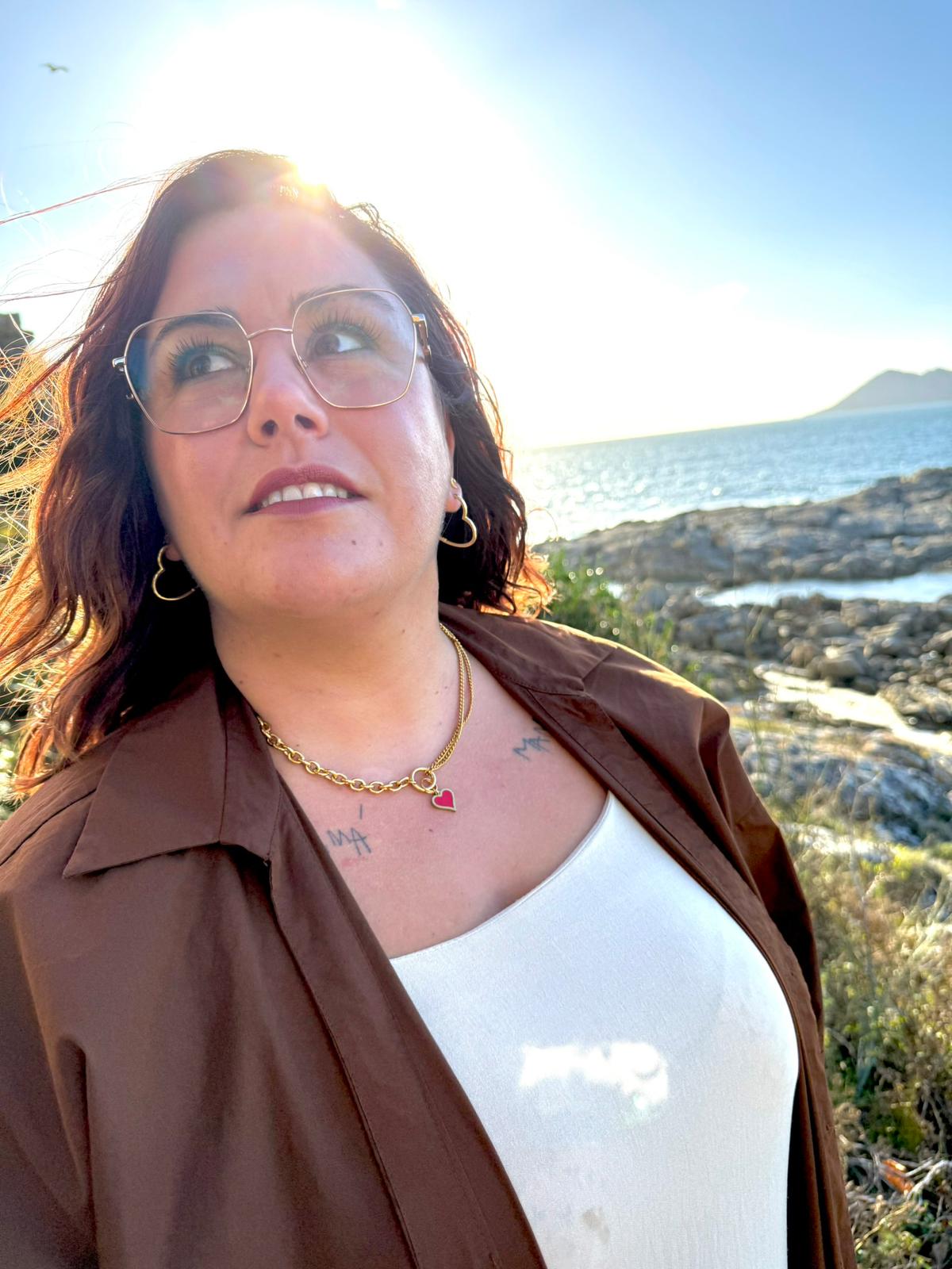 Collar corazón dorado